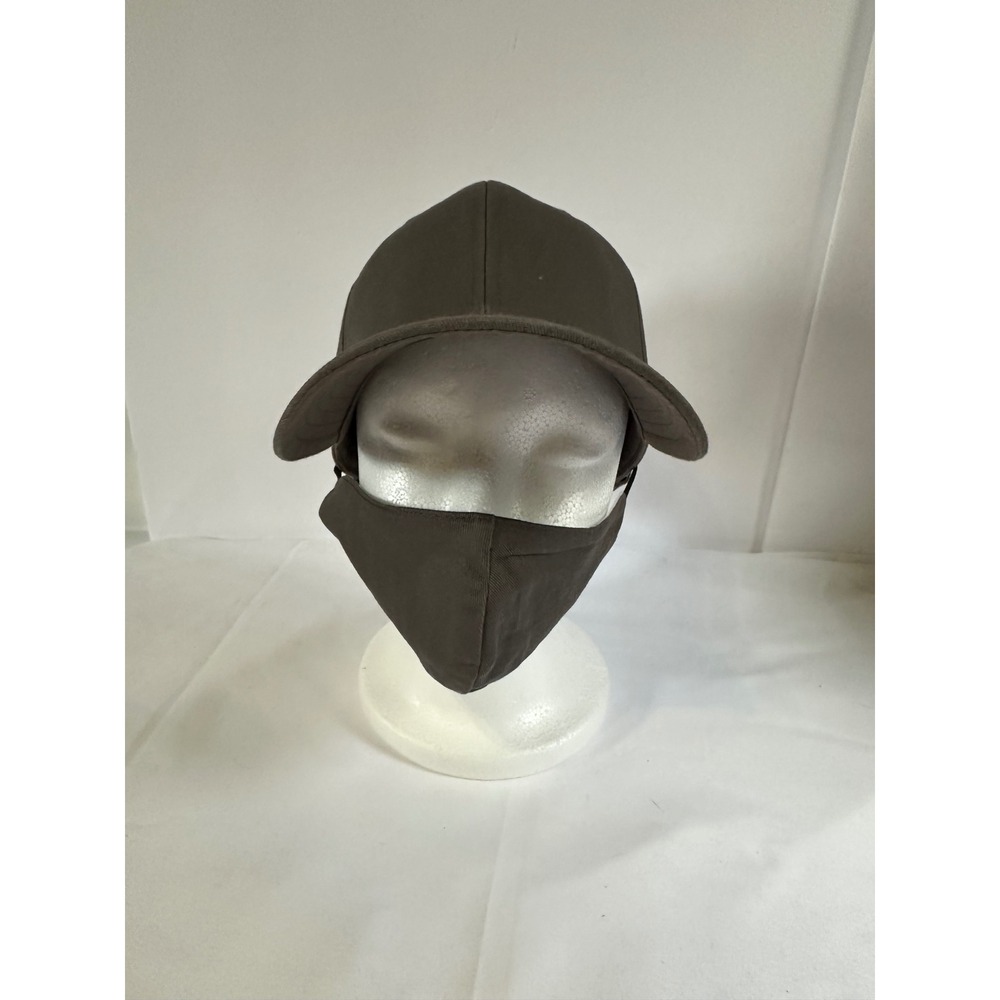 TT Cap & Mask Combo Gray One Size Baseball Hat Face Covering‎ Protective